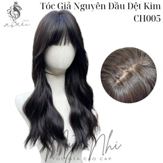  Tóc Giả Dệt Kim CH005 Xù Sóng Dài 60cm 