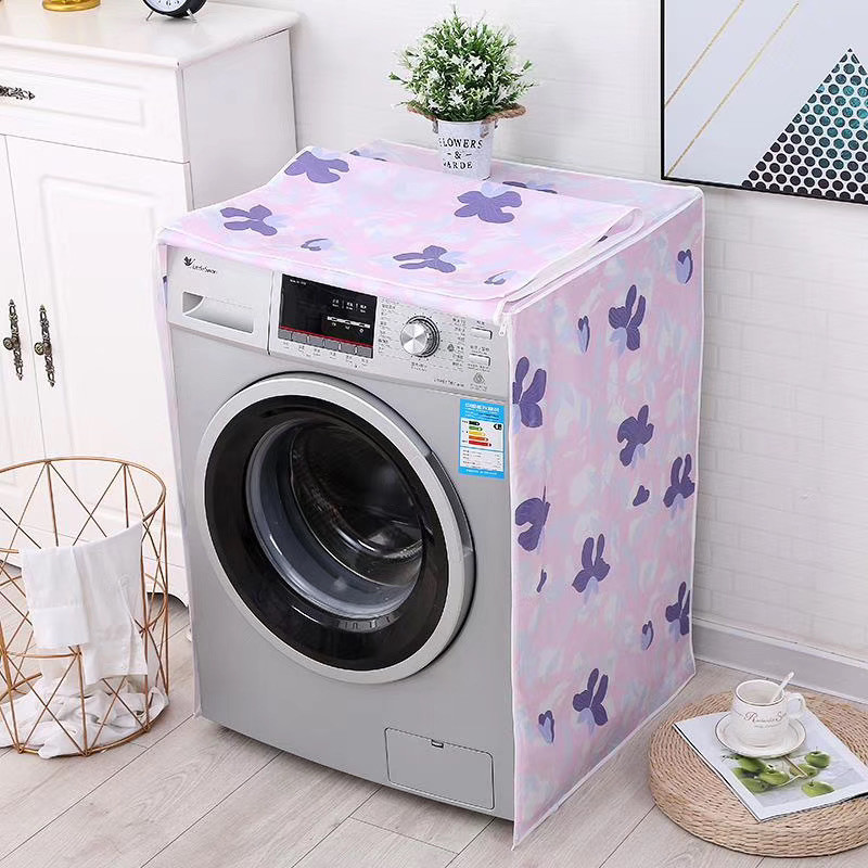 Áo trùm máy giặt cửa trên 8 - 9kg vải satim chống nước chống bụi