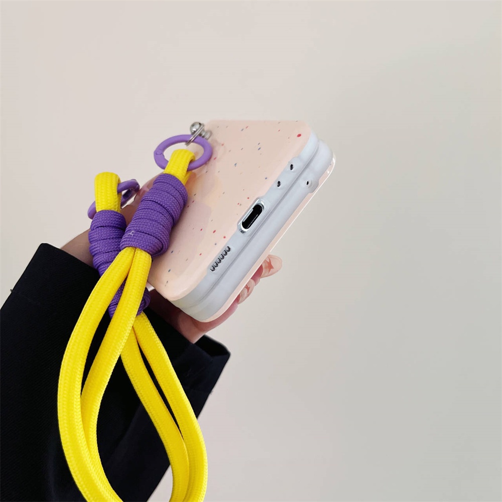 Bao Da Điện Thoại Dạng Ví tpu Mềm Hình Mặt Cười Dễ Thương Cho samsung galaxy z flip 5 4 3 flip3 flip4 z flip5 5g Ốp