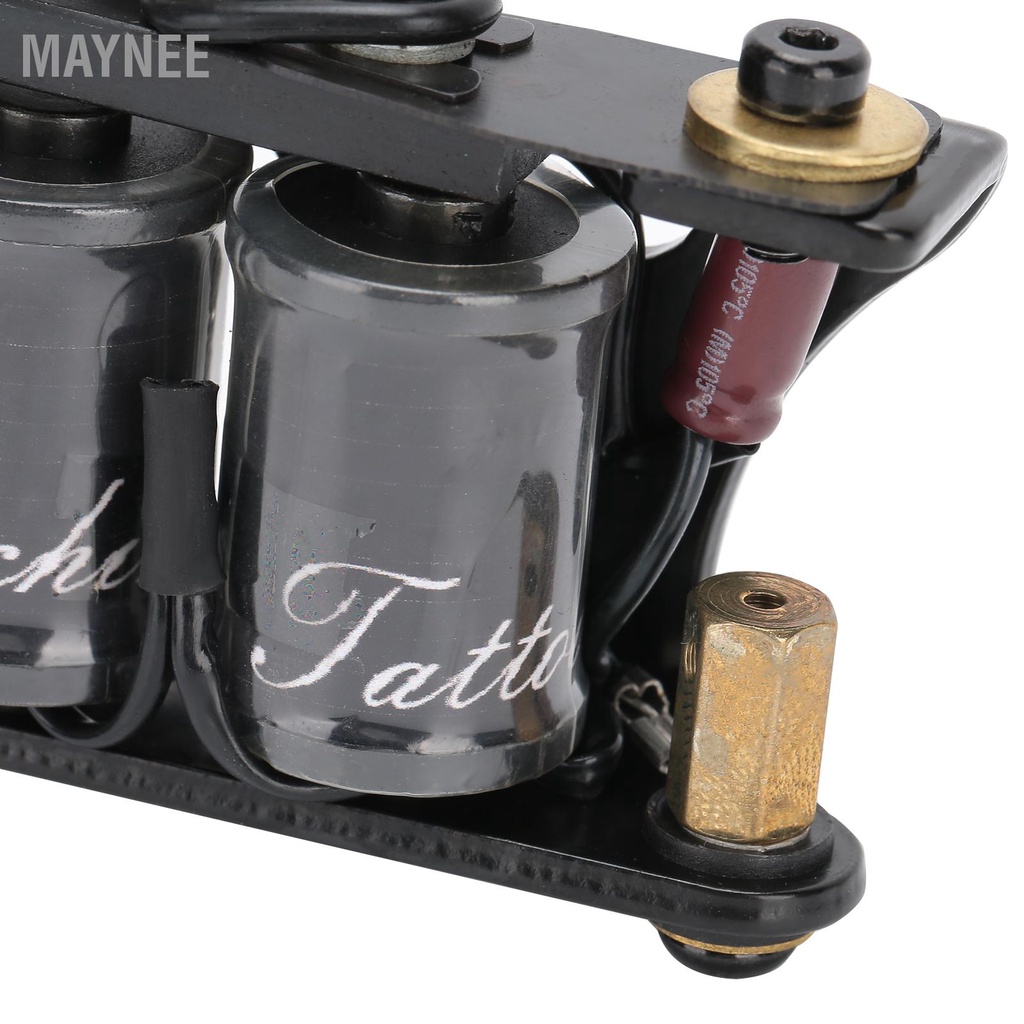 Maynee Máy Xăm Chuyên Nghiệp Coil Liner Shader Máy Xăm Hợp Kim Hình Xăm Tiếp Liệu snowa