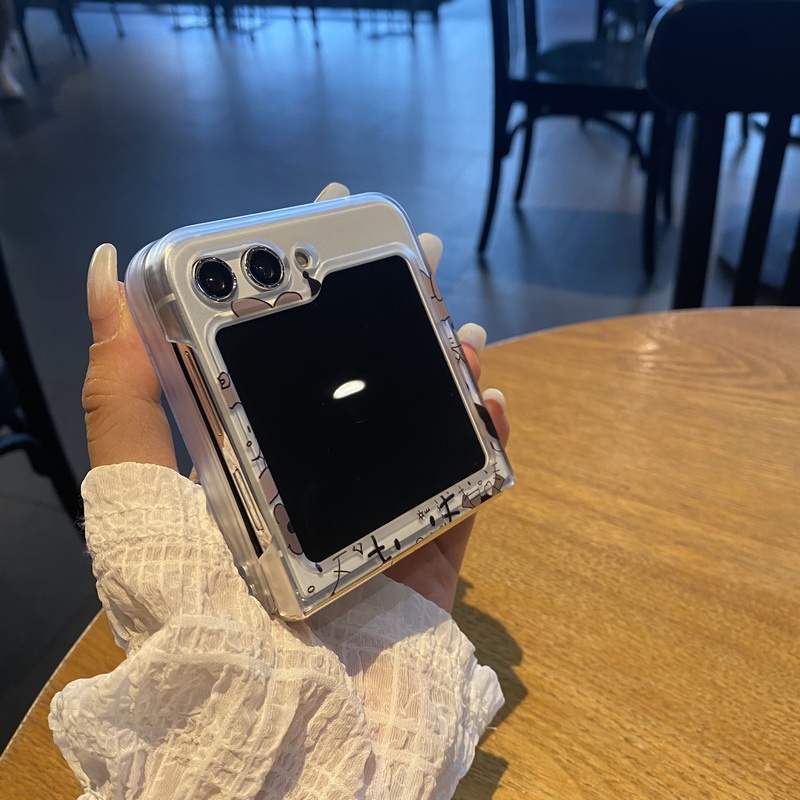 Bao Da Điện Thoại Nắp Lật Vẽ Hình Gấu Pooh / Mèo kitty Cho samsung galaxy z flip 5 4 3 2 1 flip3 flip4 flip5 fold5 z fold 5 4 3 2 5g Vỏ