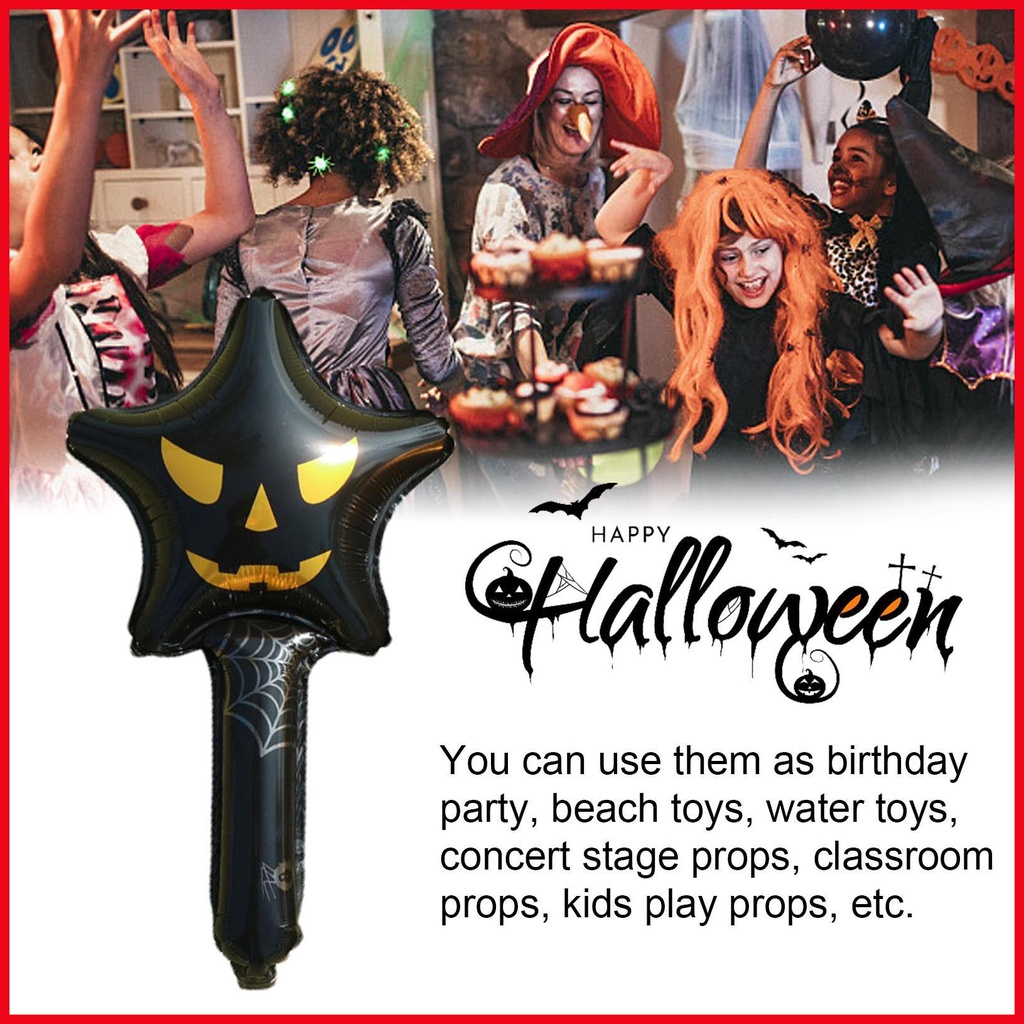 Set 10 Bong Bóng Bơm Hơi Hình Cây Gậy Hai Mặt Dễ Thương