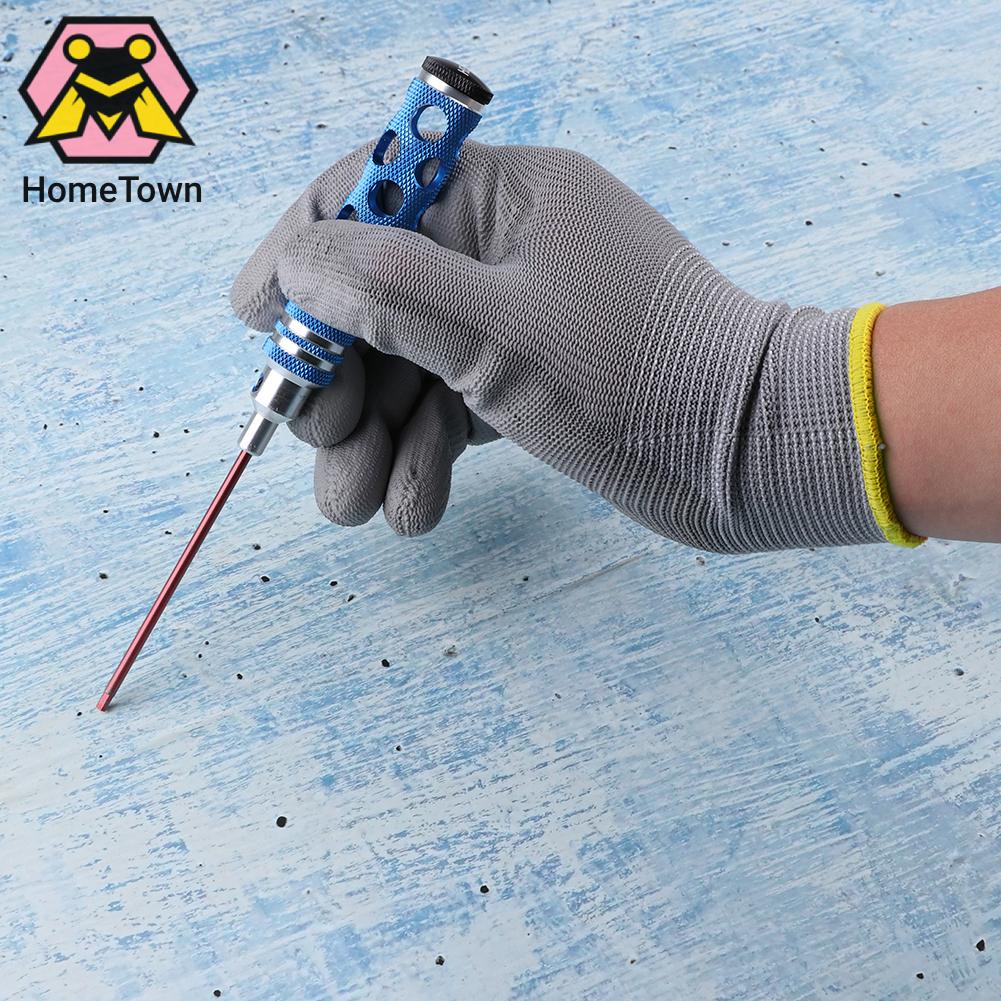 Găng Tay Da pu Bảo Vệ An Toàn Khi Lái Xe / Làm Vườn Màu Xám