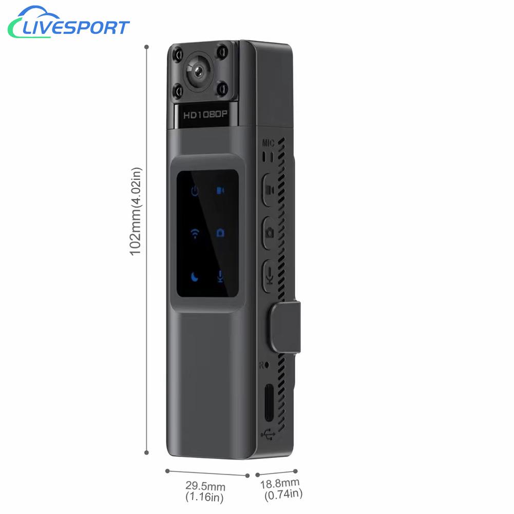 Máy Quay Phim Kỹ Thuật Số mini Góc Rộng 130 Độ Kết Nối wifi 1080p hd 99}