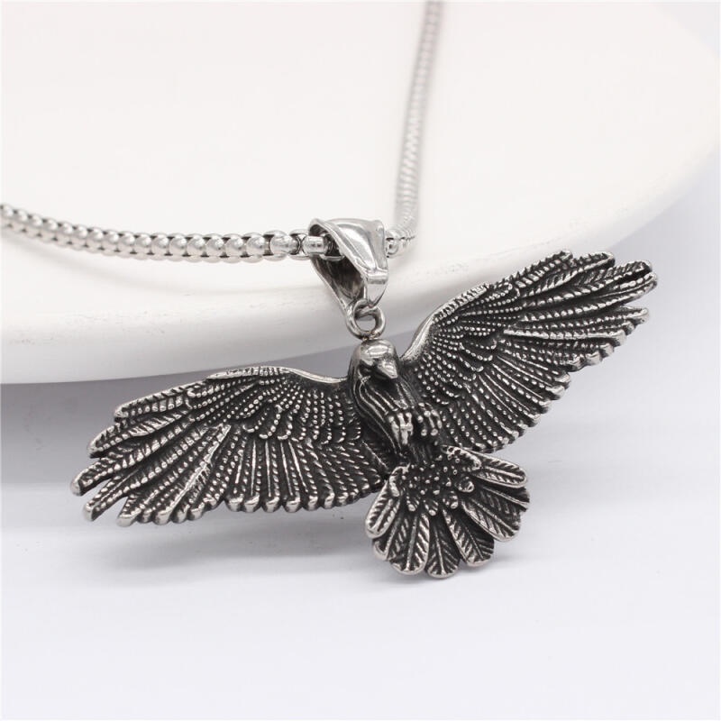 Vòng cổ Mặt Đại Bàng Phong Cách hip hop Thời Trang Cho Nam