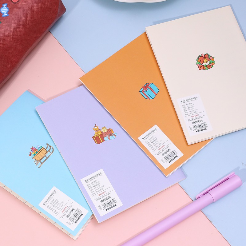 Dễ Thương Sổ Tay mini Mềm Mại Họa Tiết Giáng Sinh / Hoạt Hình