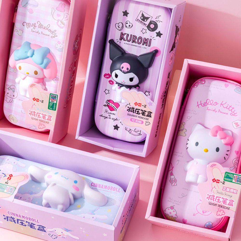 UUMIR Cinnamoroll Túi Đựng Bút Chì Sức Chứa Lớn In Họa Tiết Thỏ kuromi melody Dễ Thương Cho Nữ