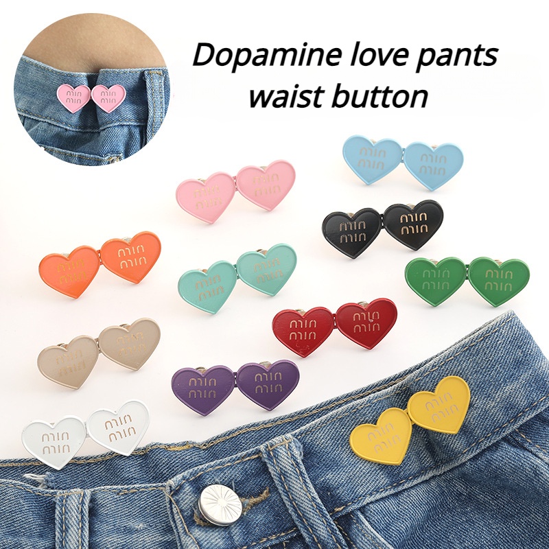 Cài Áo Hình Trái Tim Chống Ánh Sáng Thời Trang Phong Cách Hàn Quốc