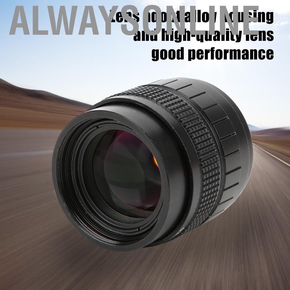 Alwaysonline lentes 50mm F1.4 C Mount Lens Used with Adapter for Mirrorless   lens accessories