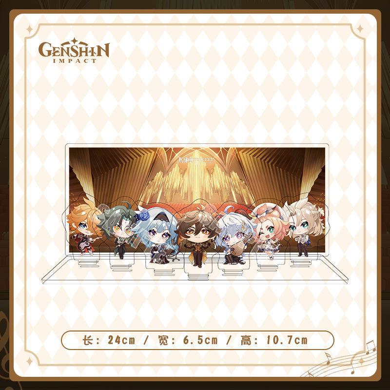 Bộ hạng mục Genshin Impact 2023 Concert Symphonic Dream Standee Keychain Brooch Badge Set CMP0