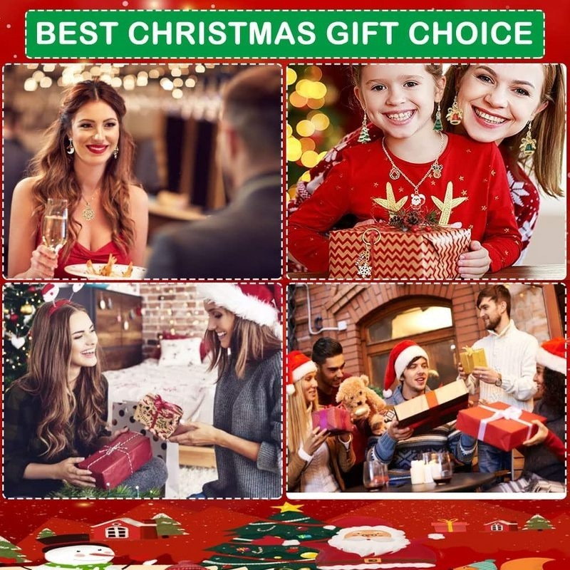 Set 30 / 38 Mặt Vòng cổ Hình Vớ Giáng Sinh Thời Trang