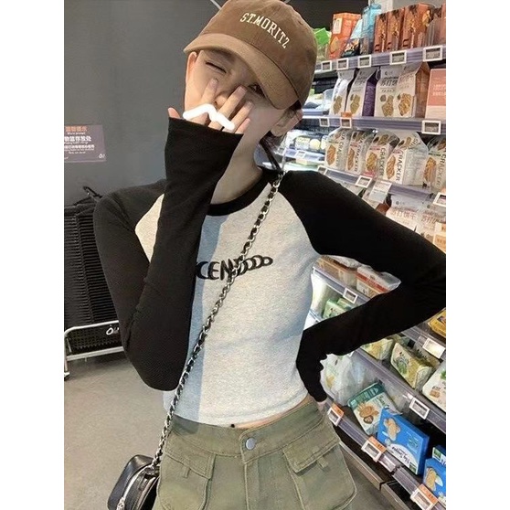 Áo Thun Dài Tay Cổ Tròn In Hình Cô Gái Gợi Cảm Hàn Quốc Cho Nữ Áo phông Nữ NZ-TX-579