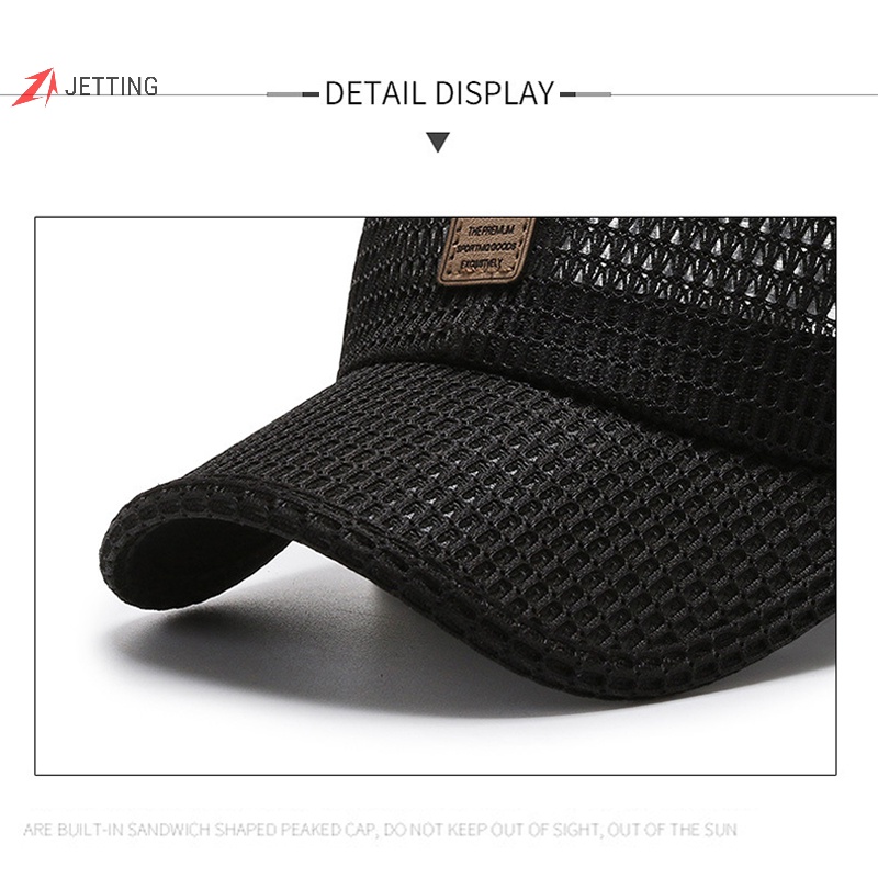 Mũ Lưỡi Trai Phối Lưới Thoáng Khí Chống Tia uv Thời Trang Mùa Hè Cho Nam Và Nữ