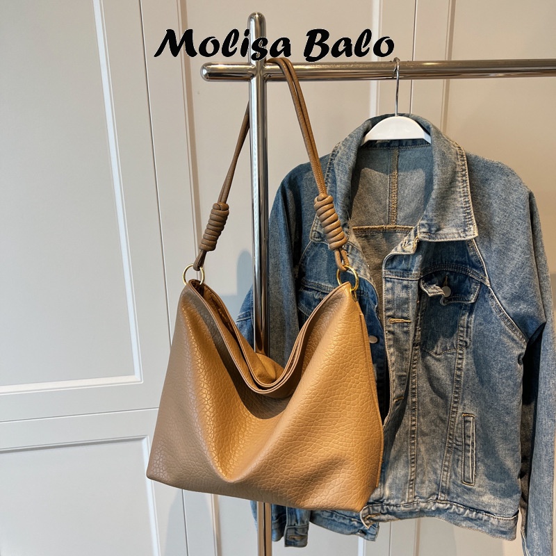 Molisa túi xách nữ túi đeo chéo kẹp nách đeo vai 2023NEW GDJ2390PUW 37Z230911