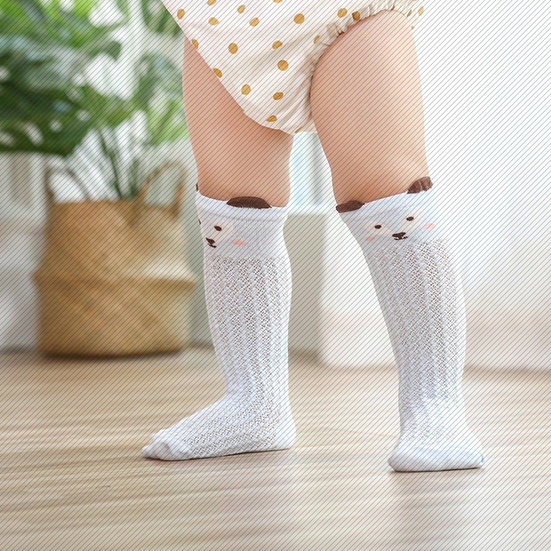 Vớ Lưới Cao Đến Đầu Gối In Họa Tiết Hoạt Hình Dễ Thương Thời Trang Mùa Hè Cho Bé Trai Và Gái Sơ Sinh