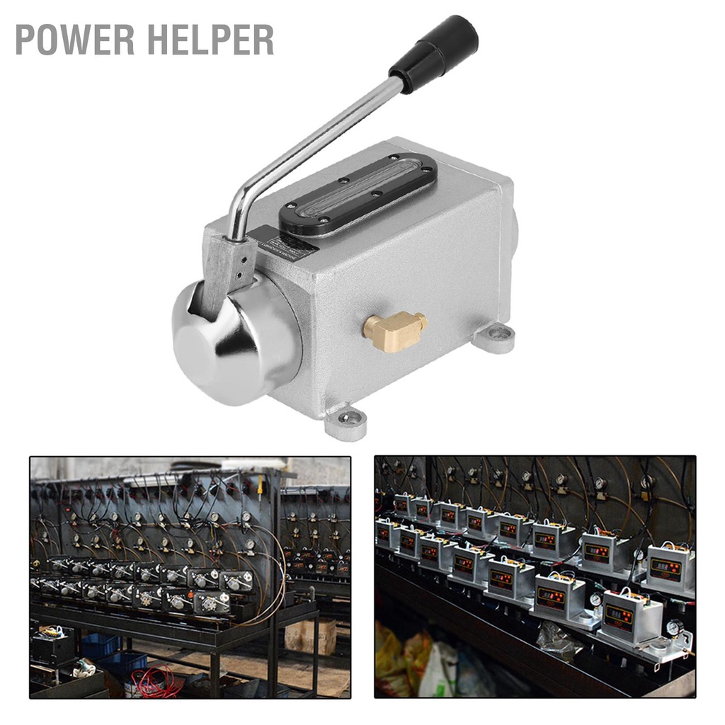 Power Helper 1 Máy Tính Bôi Trơn Bằng Tay Bơm Dầu 500CC CNC 4Mm Cổng Ra Đôi