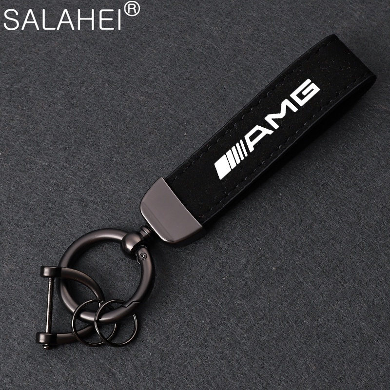 Móc Khóa Da Lộn Hình logo w176 w204 w203 w205 w212 w211 w124 w210 cla glk sl ml