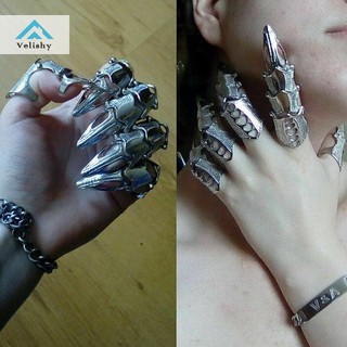 Velishy Nhẫn Thời Trang Phong Cách punk Cổ Điển Dành Cho Nam Và Nữ