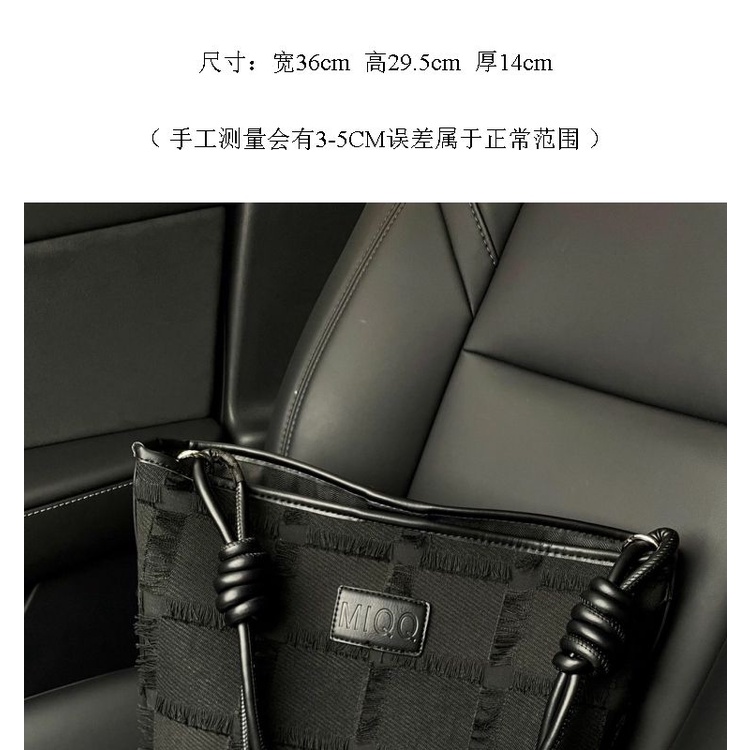 Túi tote Đeo Vai / Xách Tay Một Bên Vai Tua Rua Sức Chứa Lớn Phong Cách Thời Trang Mới 2023 Dành Cho Bạn Nữ