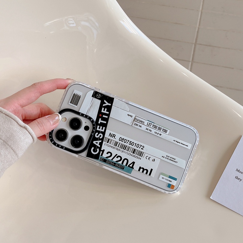 Casetify Ốp Điện Thoại silicone Mềm Hình logo note Cho iphone 15 14 12 13 pro 15pro max