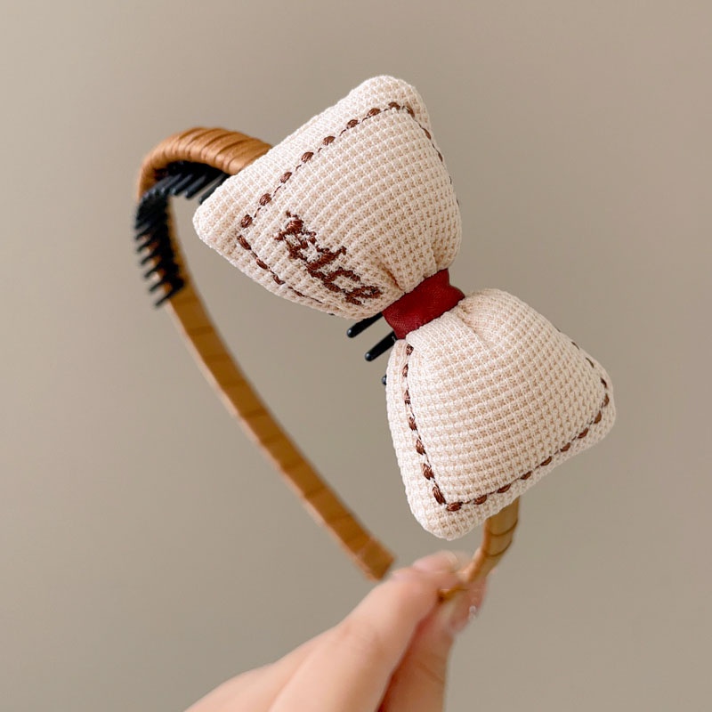 Băng Đô Cài Tóc Đính Nơ Họa Tiết Hoạt Hình Cho Bé Gái