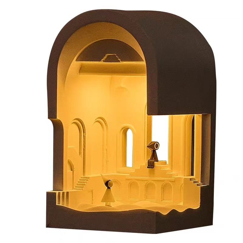 Đèn Ngủ Để Bàn Trang Trí Hình Thung Lũng Có Hương Thơm Sáng Tạo