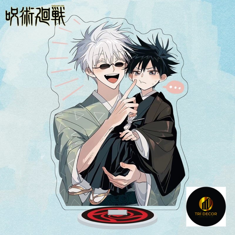 Mô Hình Standee Anime Jujutsu Kaisen Nhân Vật Gojo Satoru Itadori Yuji Chất liệu Acrylic trang trí bàn học bàn làm việc
