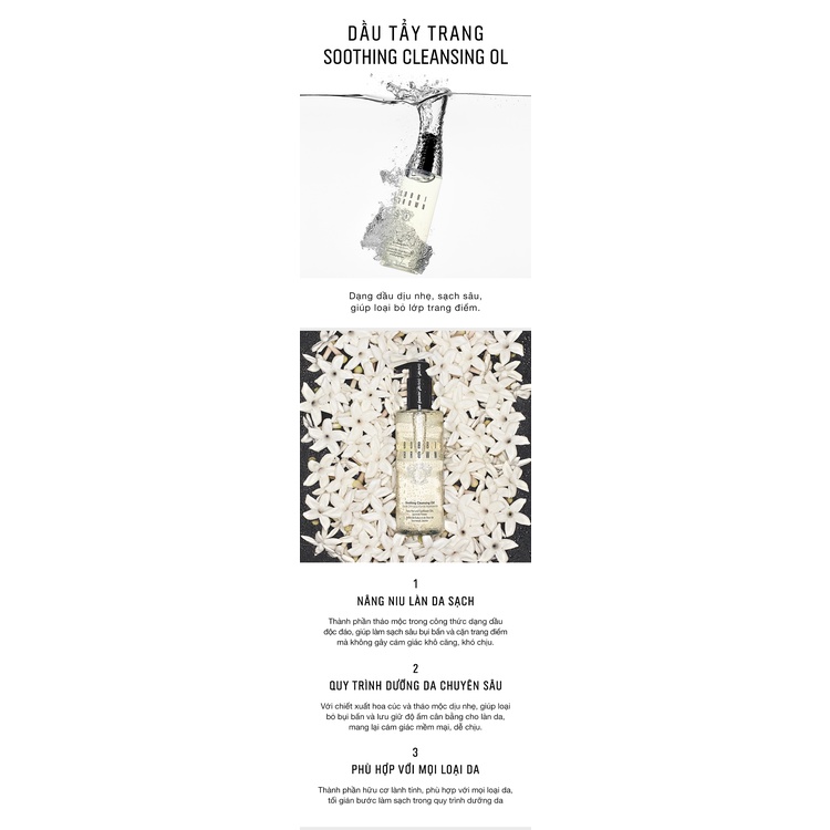 Dầu tẩy trang Bobbi Brown Soothing Cleansing Oil 200ml/ dành cho da thường, da dầu, da nhạy cảm