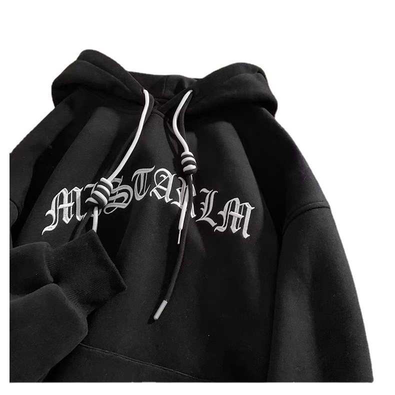 Áo hoodie In Chữ Phong Cách hip hop Đường Phố Hàn Quốc Thời Trang Mùa Đông Dành Cho Nam m-5xl