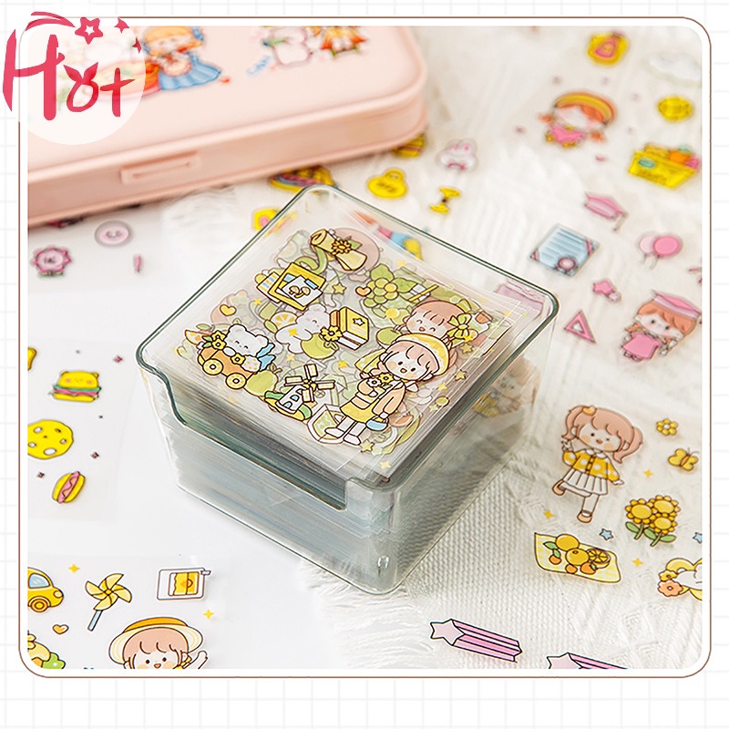 Jr Set 50 Miếng Dán anime pet Chống Nước Không Cắt Tỉa Cho Học Sinh Và Bé Gái vn