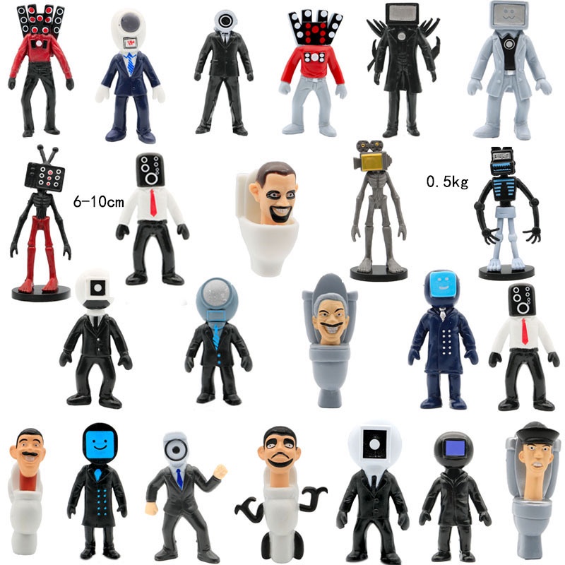 Bộ 24 Mô Hình Nhân Vật Trượt Tuyết titan speakerman + Người Đàn Ông Dùng Để Trang Trí Nhà Cửa / Làm Quà Tặng by2