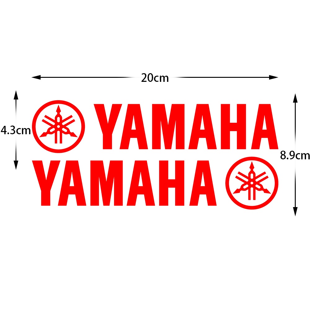 Miếng Dán logo yamaha Phản Quang Trang Trí Kính Chắn Gió Trước Thân Xe Mô Tô