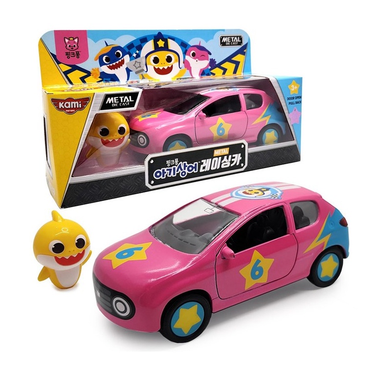 Baby Shark Metal Racing Pullback Car