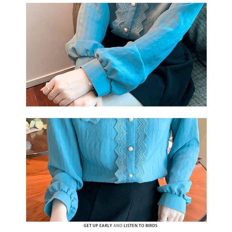 Áo Sơ Mi chiffon Cổ Búp Bê Phong Cách Thời Trang Mới