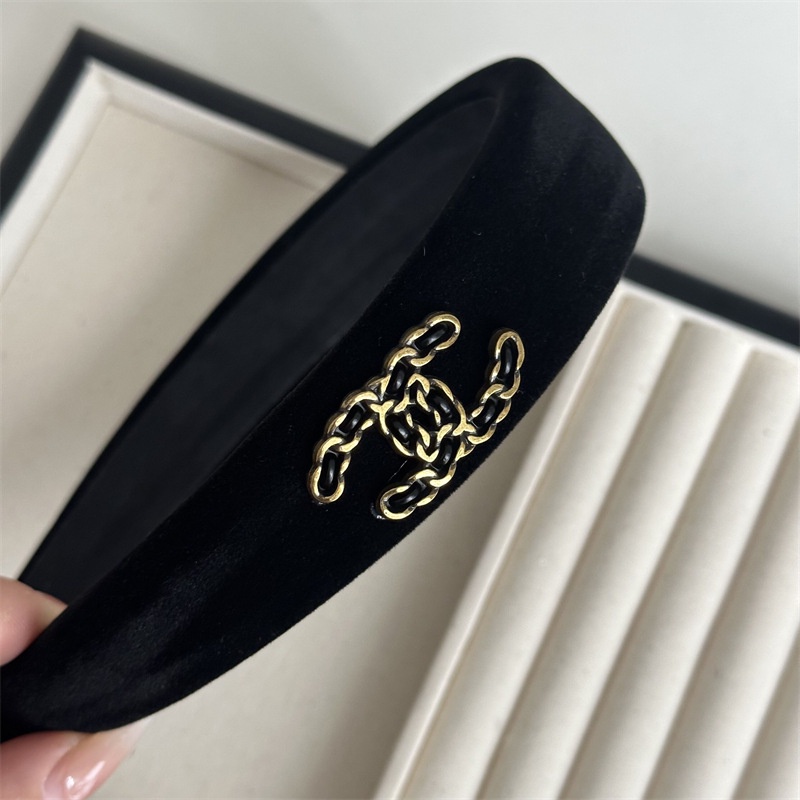 Băng Đô Cài Tóc Nhung Đen Phong Cách Hàn Quốc Thời Trang Thu Đông 2023