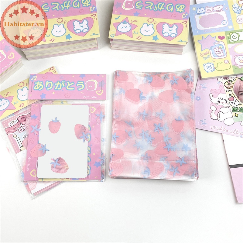 Set 10 Túi Đựng Thẻ / Bánh Kẹo / Quà Tặng In Họa Tiết Hoạt Hình Dễ Thương diy vn