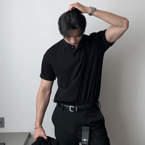 Áo Thun polo Màu Sắc Đơn Giản Cho Nam