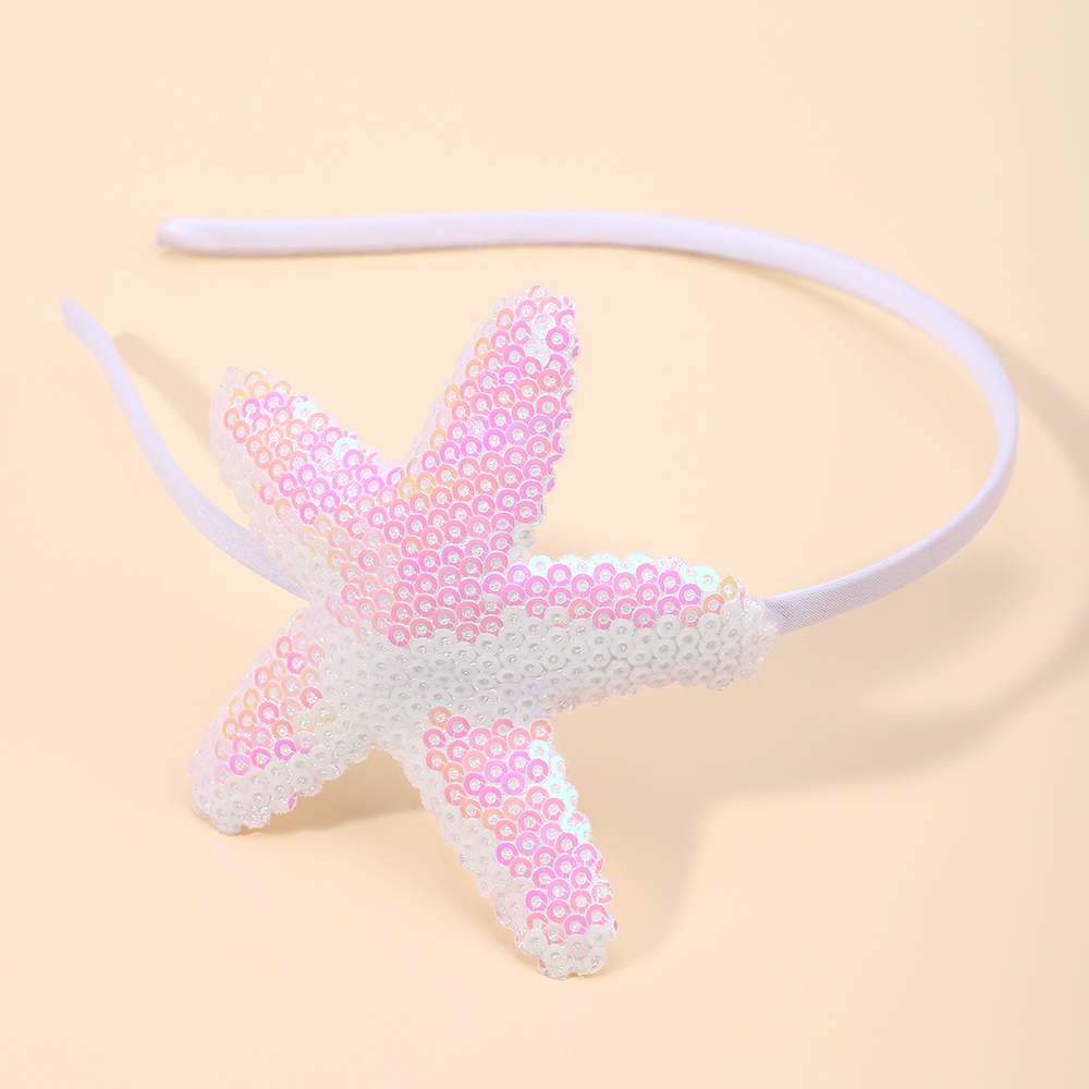 1 Băng Đô Cài Tóc Hình Sao Biển Hoạt Hình Đính Kim Sa Lấp Lánh Cho Bé Gái