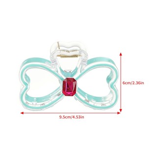 Kẹp Tóc Nơ Đính Đá 9.5cm