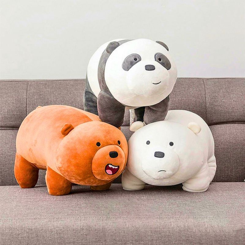 We bare bears Gấu Trúc Nhồi Bông Đứng Xinh Xắn