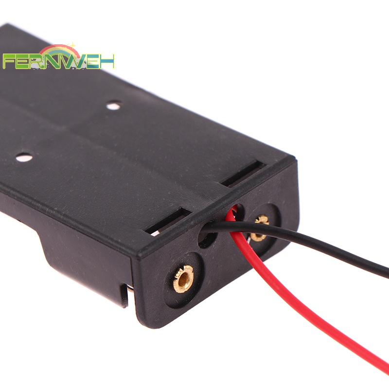 Hộp Nhựa Đựng aa / 18650 Màu Đen Có Dây Dẫn 3v Tiêu Chuẩn