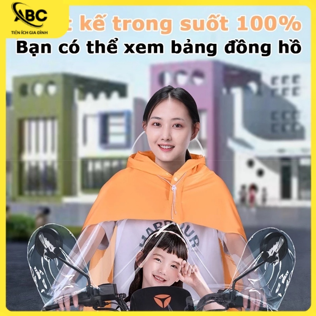 Áo Mưa Quây Áo Mưa Đơn / Đôi Bằng Vải Oxford Dày Dặn Chống Cháy Nổ Cho Xe Máy