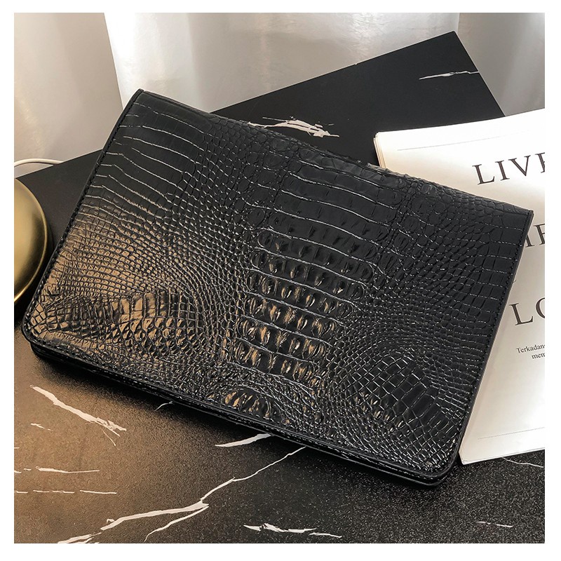 Túi Clutch cầm tay nam da nhám vân cá sấu hàng cao cấp