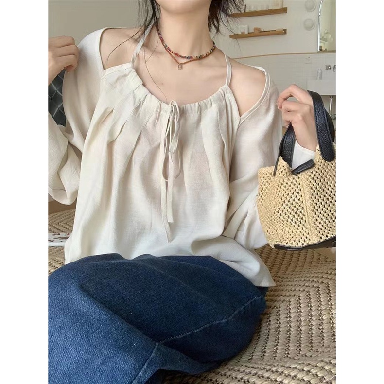 Áo Sơ Mi Tay Dài Chống Nắng Mùa Hè Phong Cách Hàn Quốc Thiết Kế Mới 2023