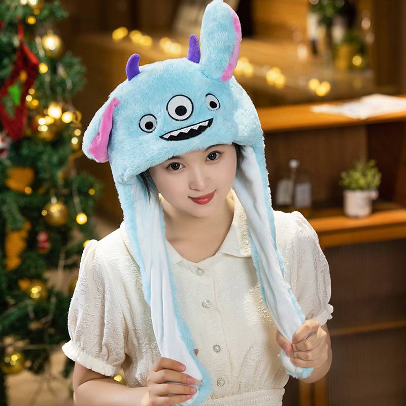 Ere1 Nón Nhồi Bông Hình Ông Già Noel Tai Quái Vật Có Thể Di Chuyển Làm Quà Tặng Giáng Sinh Cho Trẻ Em