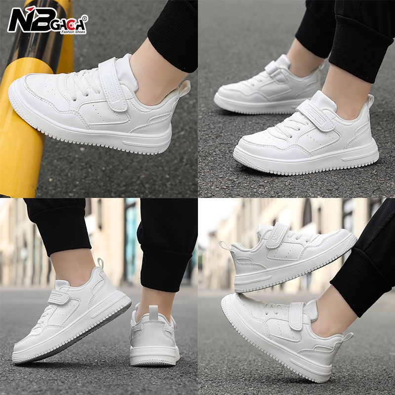 Giày Da Đế Bằng Chống Trượt Màu Đen Thời Trang Thường Ngày Cho Học Sinh Nam Và Nữ