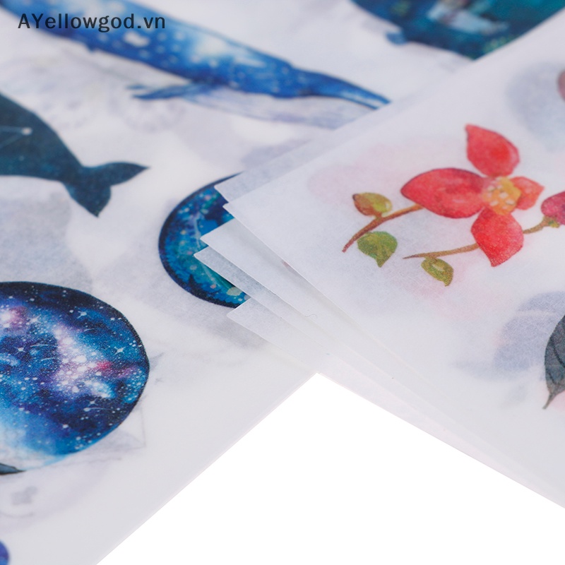 Bộ 6 Tấm sticker Dán Trang Trí Hình Cá Voi Dễ Thương vn