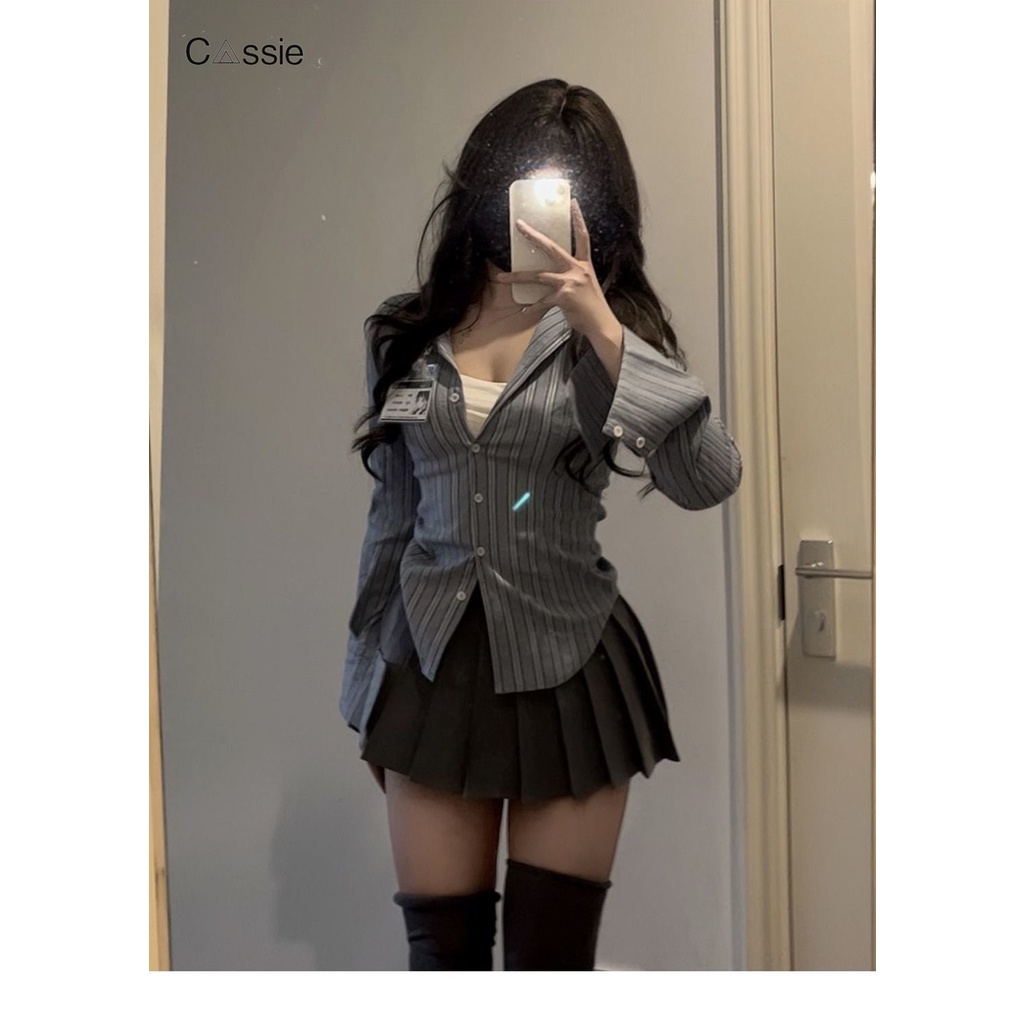 Cassie Áo Sơ Mi áo sơ mi nữ áo kiểu hàn quốc sang trọng độc đáo nhí nhảnh tráng lệ WCS2393GVK39Z230926