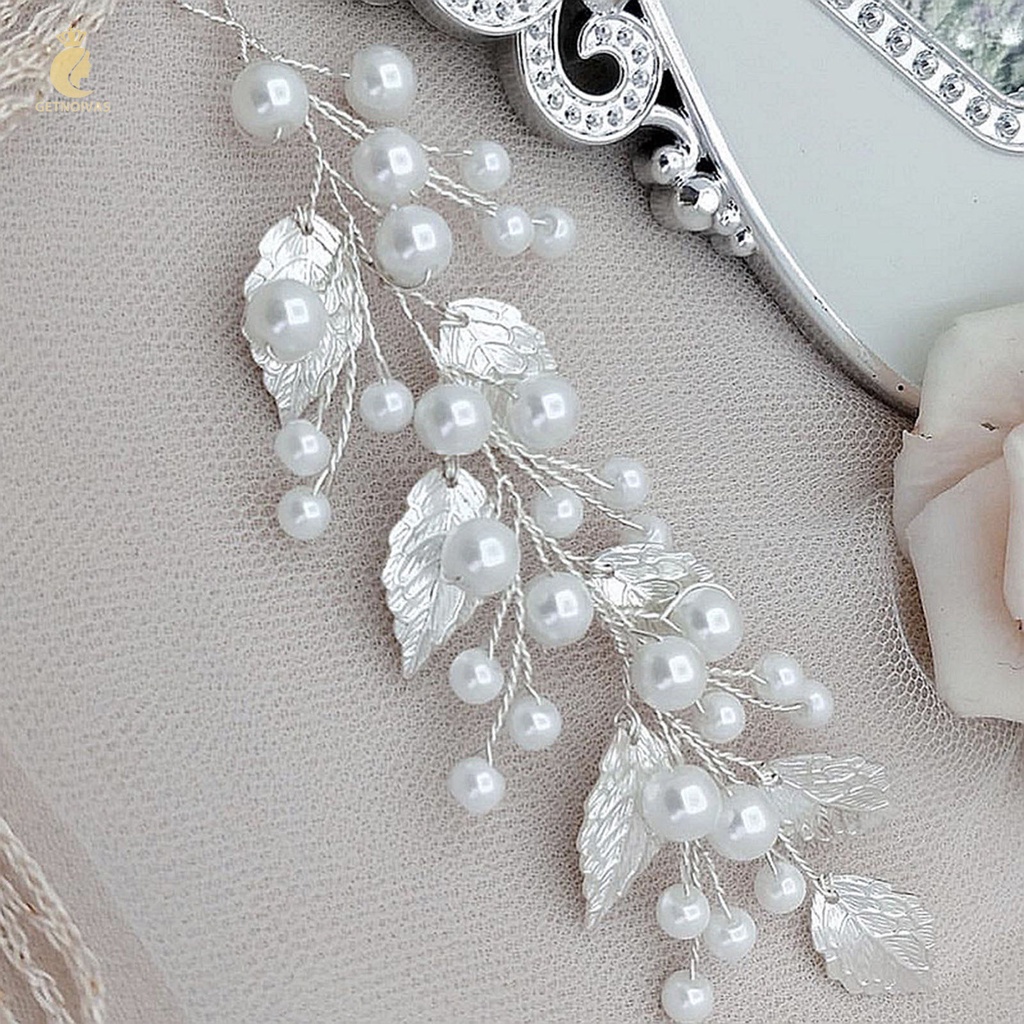 Băng Đô Cài Tóc Mềm Mại Linh Hoạt Cho Cô Dâu