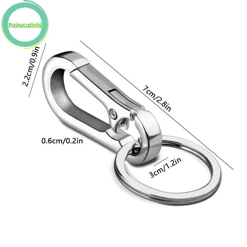 Parucutin Móc Chìa Khóa Bằng Thép Không Gỉ Chống Thất Lạc Trang Trí Xe Hơi vn